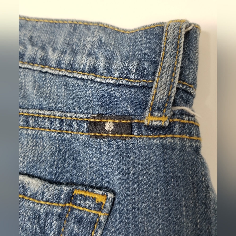 Lucky Brand Malibu Blue Denim Distressed Cut-off Jean Shorts 25 - Picture 6 of 14